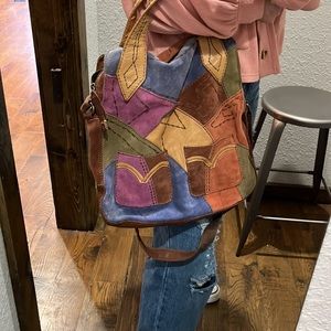 Lucky patchwork leather handbag 
